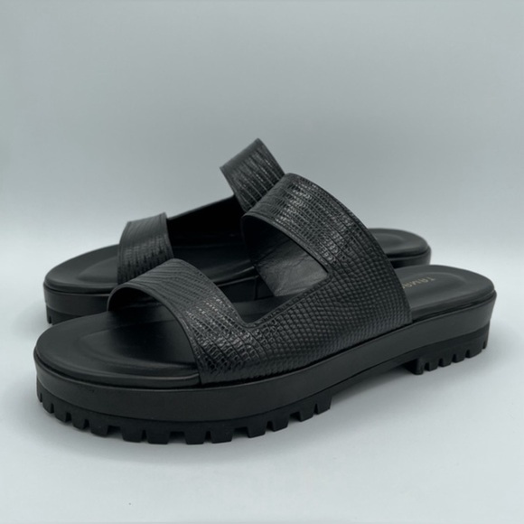 TAMARA MELLON ‘Roam’ Like New Black Lizard Print. Size 9. Quiet Luxury Brand! - Picture 5 of 7